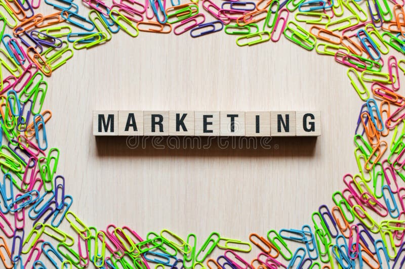Marketing Word Concept royalty-vrije stock foto Marketing Word Concept royalty-vrije stock foto