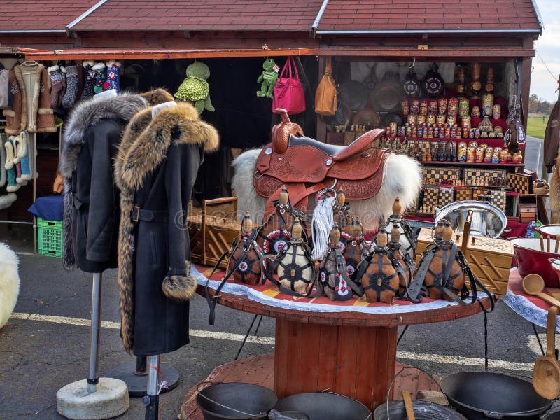 Marketplace offers local products, Hortobagy, Hungary