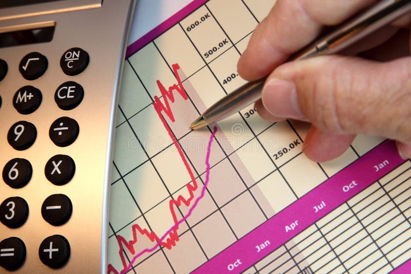 Markets Go Up, Financial Chart Stock Photo Image of analyzing