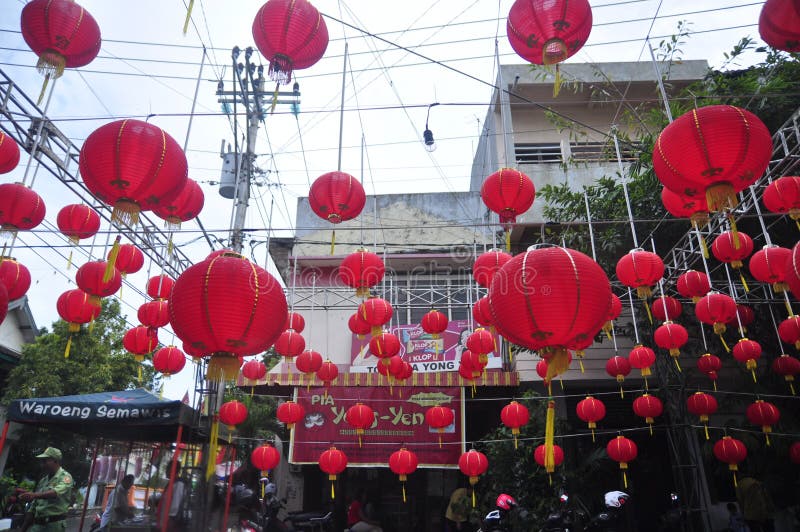 Markets Welcomed the Chinese New Year in Semarang Editorial Stock Photo ...