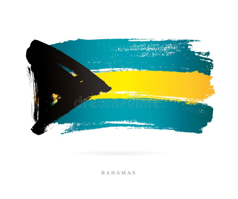 Markierungsfahne der Bahamas Abstrakter Begriff lizenzfreie abbildung Markierungsfahne der Bahamas Abstrakter Begriff lizenzfreie abbildung