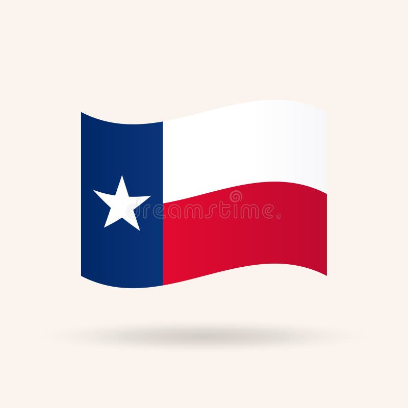 Markierungsfahne des Zustandes von Texas USA vektor abbildung Markierungsfahne des Zustandes von Texas USA vektor abbildung
