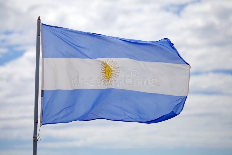 Die Flagge Von Argentinien Bandera Argentinien