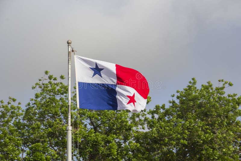 Markierungsfahne von Panama lizenzfreies stockfoto Markierungsfahne von Panama lizenzfreies stockfoto