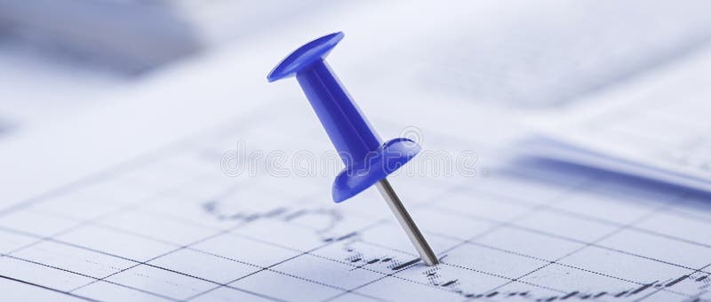 Marking Financial Chart by Pins.Share Listing and Checking Financial