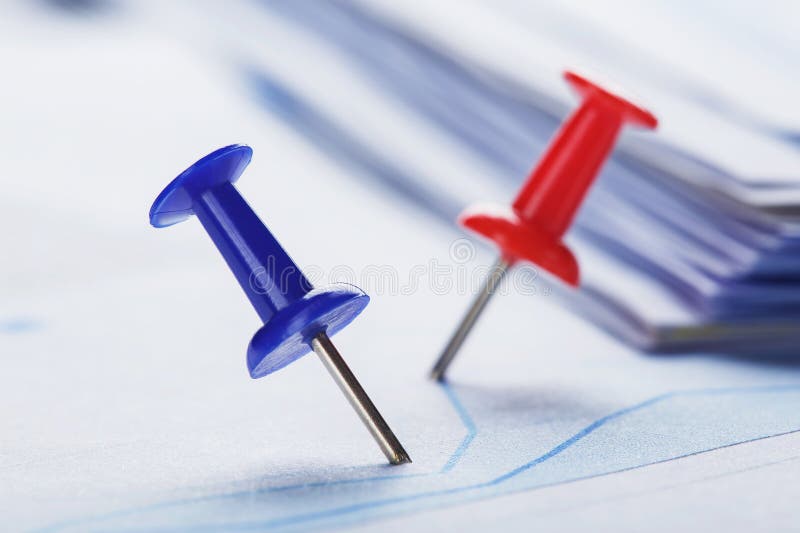 Marking Financial Chart by Pins.Share Listing and Checking Financial