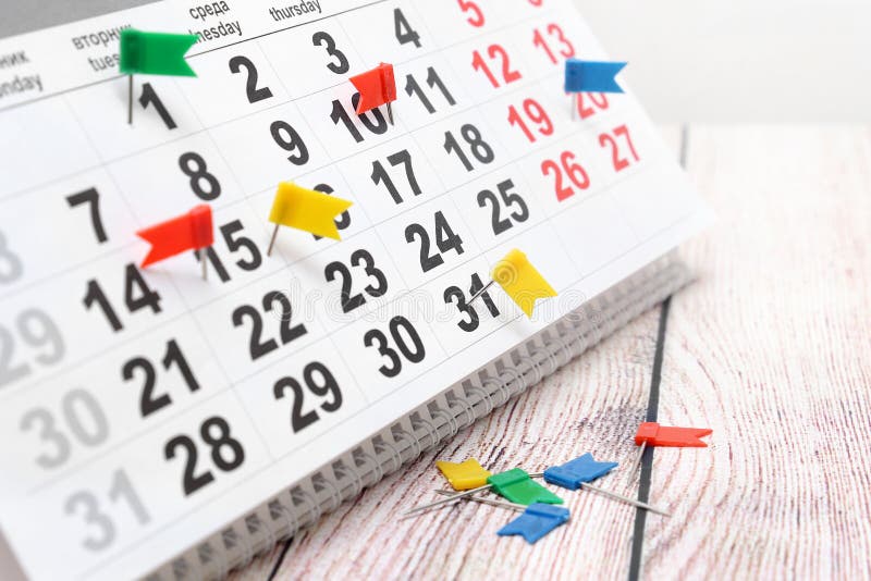 Marks about events on the calendar royalty free stock photo Marks about events on the calendar royalty free stock photo