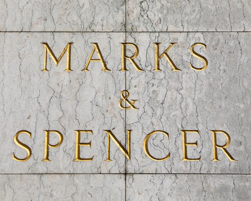 Marks and Spencer Logo editorial photography. Image of kingdom - 280183217