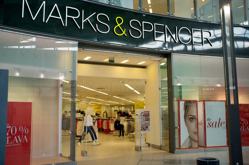 Marks and Spencer store in Bratislava stock photography Marks and Spencer store in Bratislava stock photography