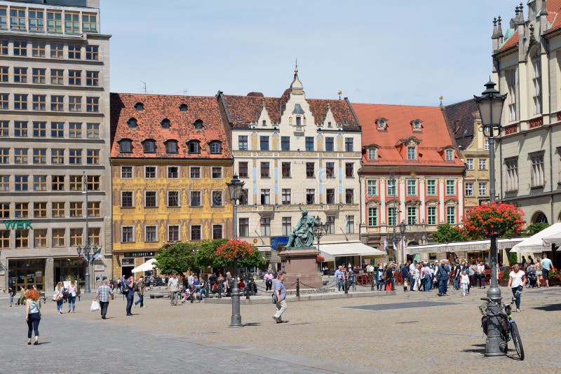 Marktplatz In Breslau Polen Redaktionelles Foto Bild Von Polen Breslau