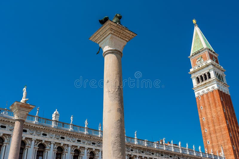 Marktplatz San Marco in Venedig, Italien stockfotografie Marktplatz San Marco in Venedig, Italien stockfotografie