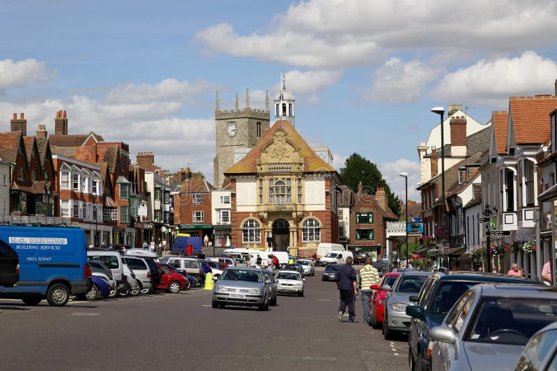 Marlborough, Wiltshire, UK, March, 24, 2019: The Handbrake On A Car ...