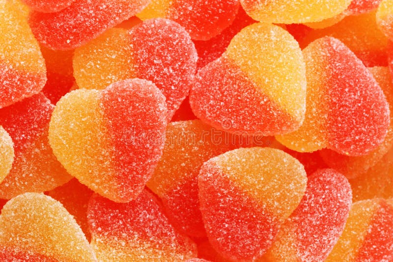 Marmalade in the Shape of Heart. Stock Photo Image of isolated