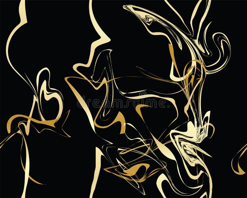 Marmeren Gouden textuur naadloos patroon stock illustratie Marmeren Gouden textuur naadloos patroon stock illustratie