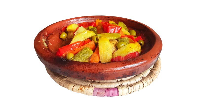 Marokkanisches Teller tajine Hühnergemüse stockbilder Marokkanisches Teller tajine Hühnergemüse stockbilder