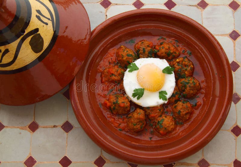 Marokko, Tajine von Kefta. stockbild. Bild von östlich 40229341
