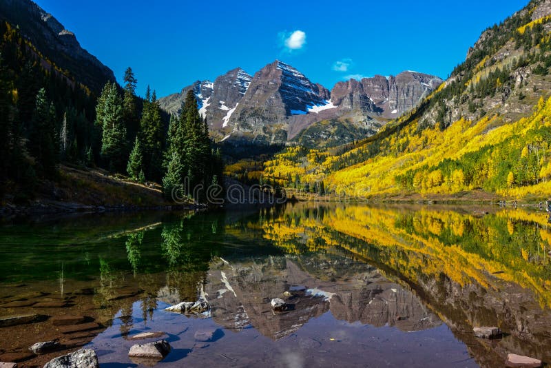 Aspen Grove Ranch, Maroon Bells, Colorado Stock Image - Image of ...