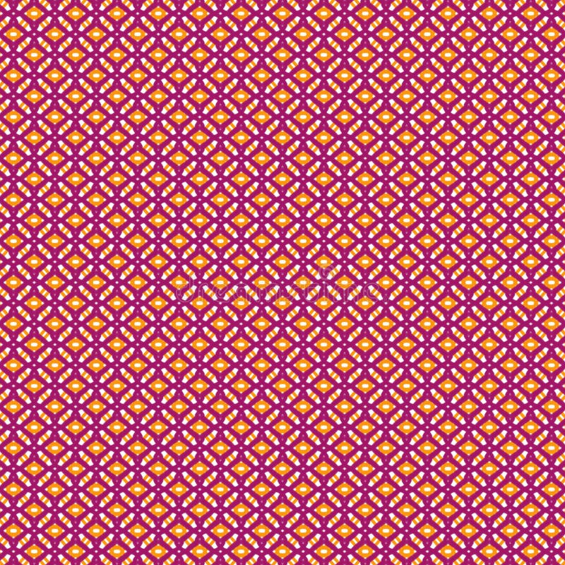Maroon and Orange Seamless Pattern Wallpaper Stock Illustration