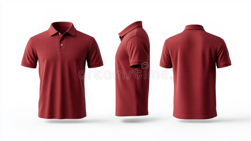 Maroon polo shirt back 2025