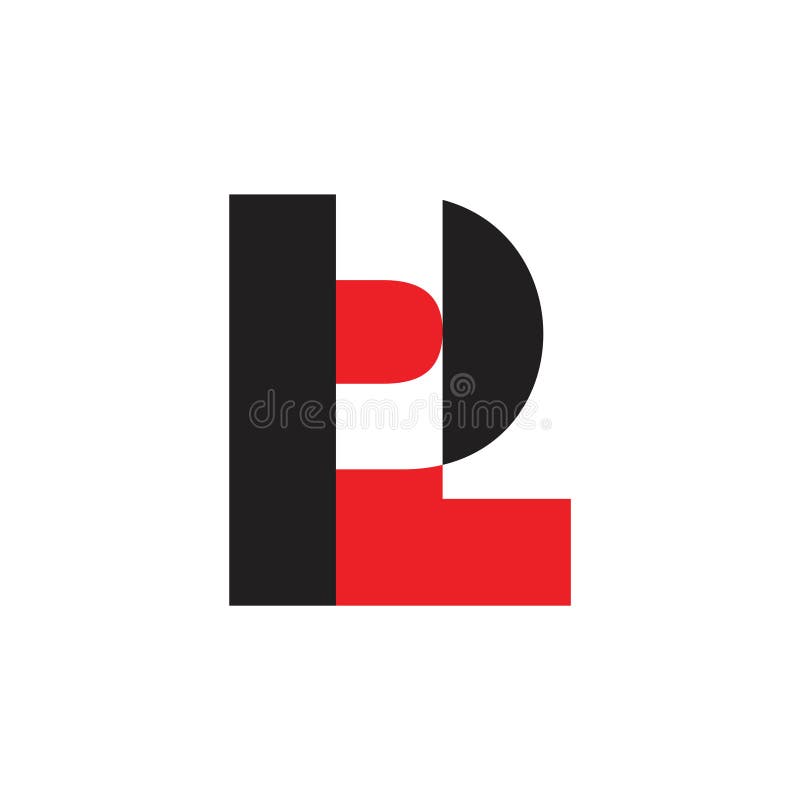 Marque avec des lettres le vecteur coloré de logo de conception de pl illustration stock Marque avec des lettres le vecteur coloré de logo de conception de pl illustration stock