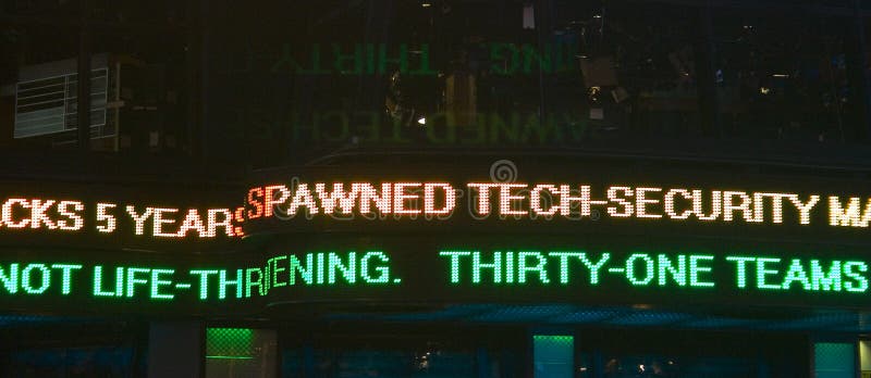 Marque sign in Times Square, New York City