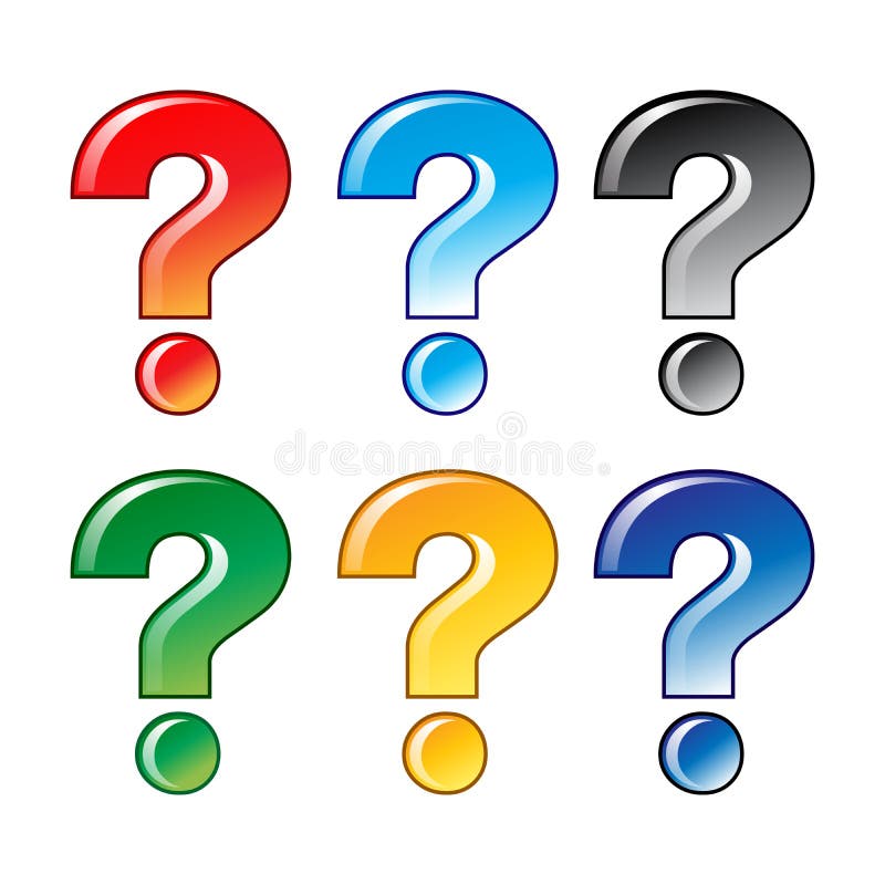 Point d'interrogation illustration de vecteur