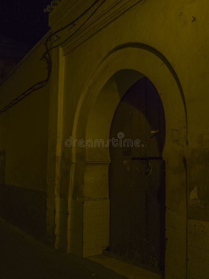 Marrakech medina gator arkivbild Marrakech medina gator arkivbild