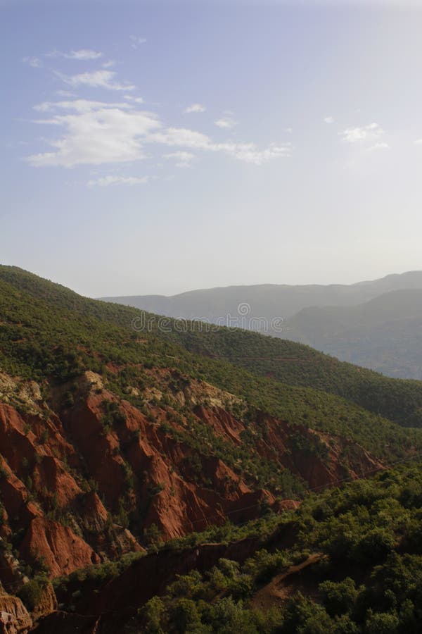 Marrakech naturlandskap i Marocko, Afrika Öken och berg Lopp Marocko wanderlust royaltyfria bilder Marrakech naturlandskap i Marocko, Afrika Öken och berg Lopp Marocko wanderlust royaltyfria bilder