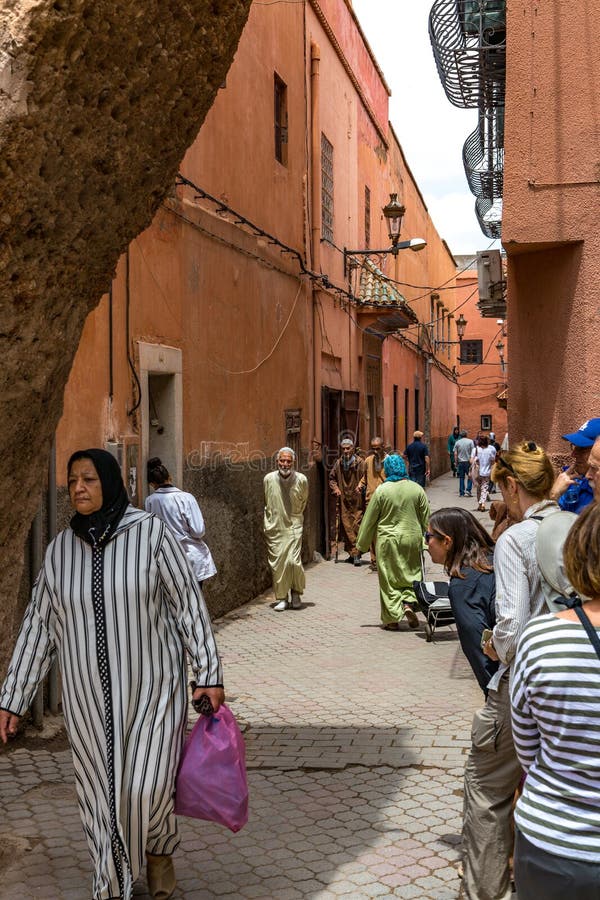 Marrakech ulicy scena obrazy stock Marrakech ulicy scena obrazy stock