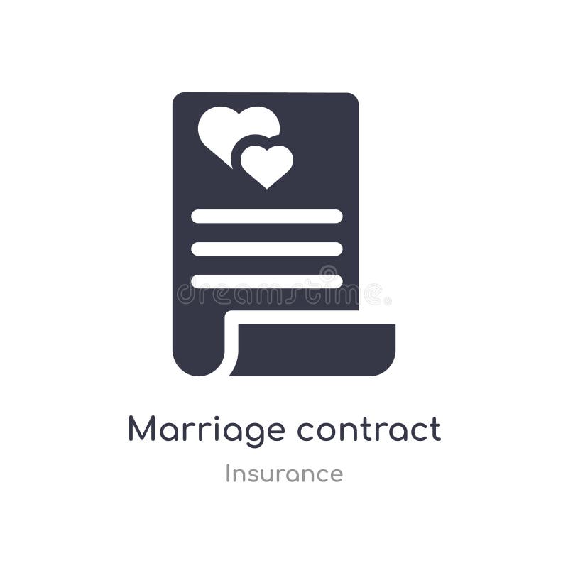 marriage contract icon. isolated marriage contract icon vector illustration from insurance collection. editable sing symbol can be royalty free illustration marriage contract icon. isolated marriage contract icon vector illustration from insurance collection. editable sing symbol can be royalty free illustration