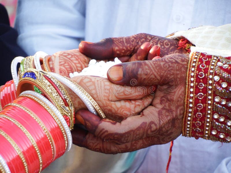 During Marriage in India men and women hand put in each other hand and promised to not breakup we in life and colorful