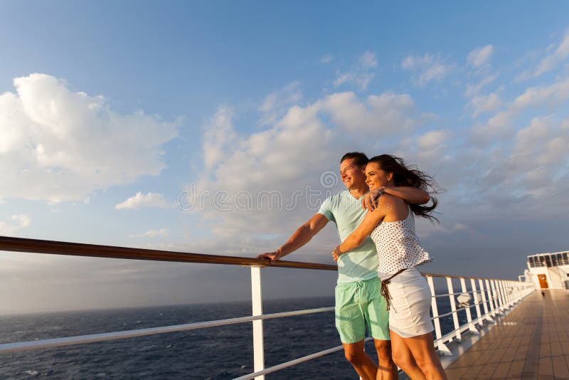 Married couple cruise deck