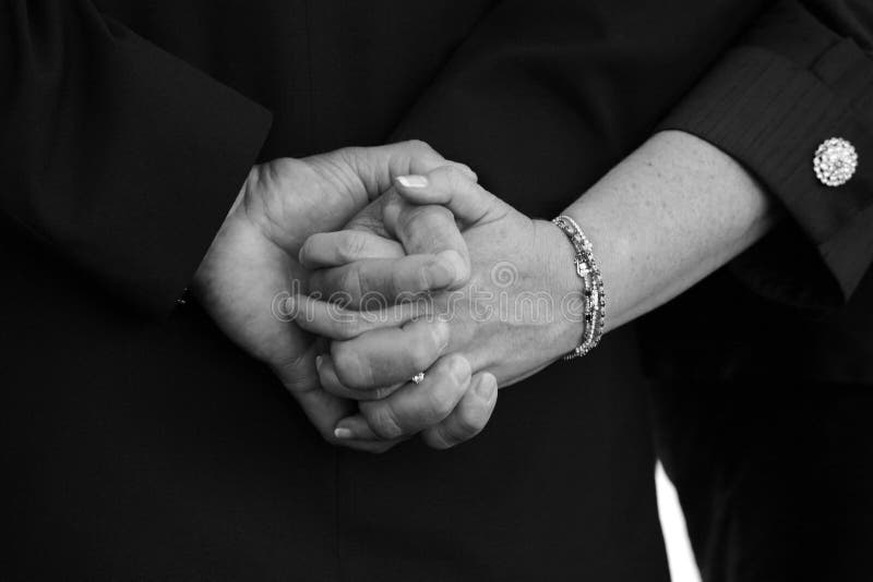 Married Couple Holding Hands royalty free stock image Married Couple Holding Hands royalty free stock image