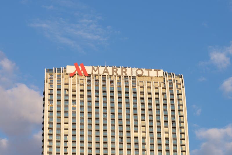 Marriott Hotel Hotel Exterior Facade Of A Modern Building Urban