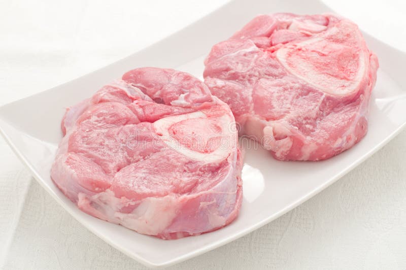 Marrowbone, Veal Cut Used in Italian Cooking with Yellow Risott Stock