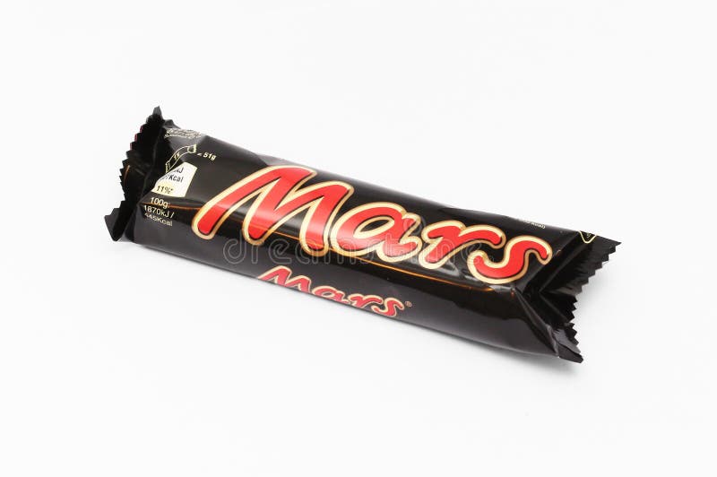 Mars Chocolate Bar Isolated on White Background Editorial Stock Photo - Image of chocolat, shugar: 169305008