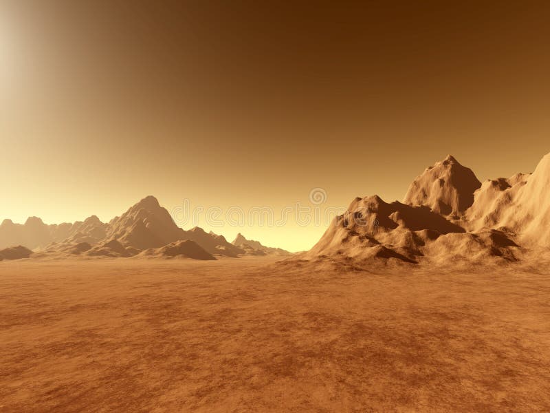Mars - dichtbij Grond vector illustratie Mars - dichtbij Grond vector illustratie