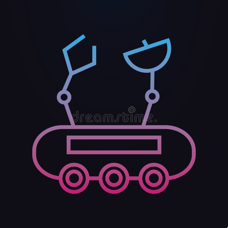 Mars exploration rover nolan icon. Simple thin line, outline vector of space icons for ui and ux, website or mobile application royalty free illustration