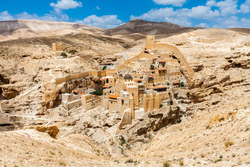 Mars Saba, heliga Lavra av helgonet Sabbas, östlig ortodox kristen kloster Västbank Palestina, Israel arkivfoto Mars Saba, heliga Lavra av helgonet Sabbas, östlig ortodox kristen kloster Västbank Palestina, Israel arkivfoto