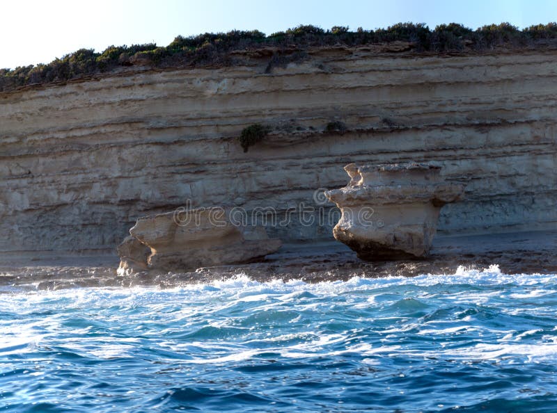 Marsaxlokk Bucht Mittelmeerküste Malzinsel lizenzfreie stockfotografie