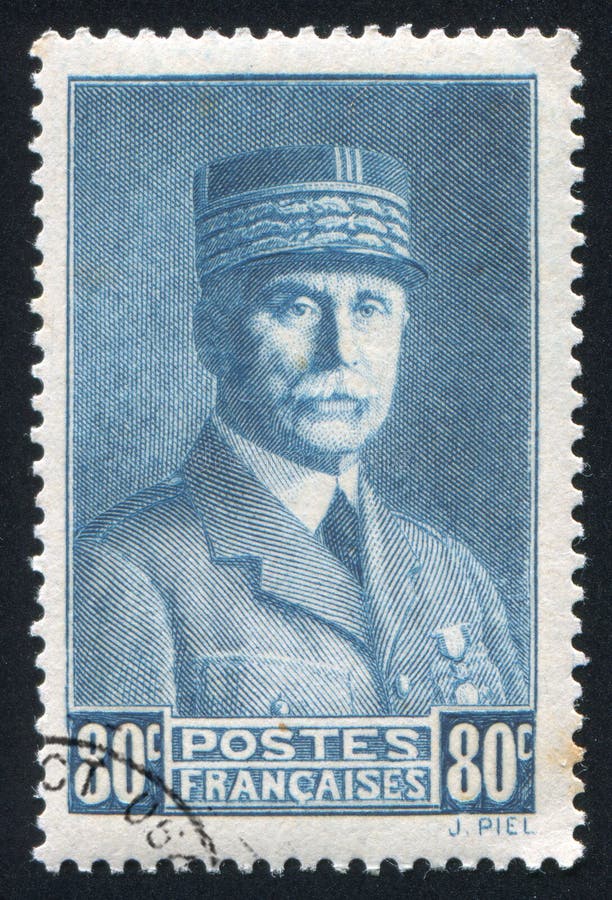 Marshal Petain editorial image. Image of seal, mail - 232484105