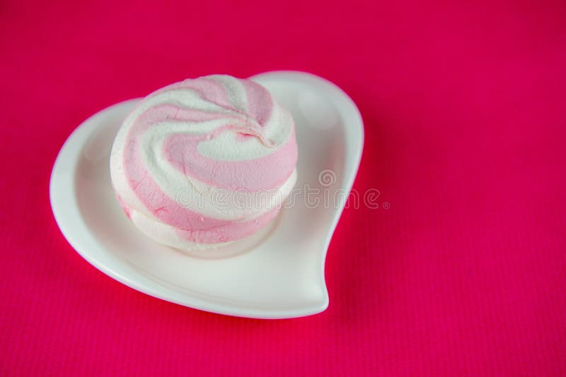 Marshmallow cor-de-rosa doce foto de stock Marshmallow cor-de-rosa doce foto de stock