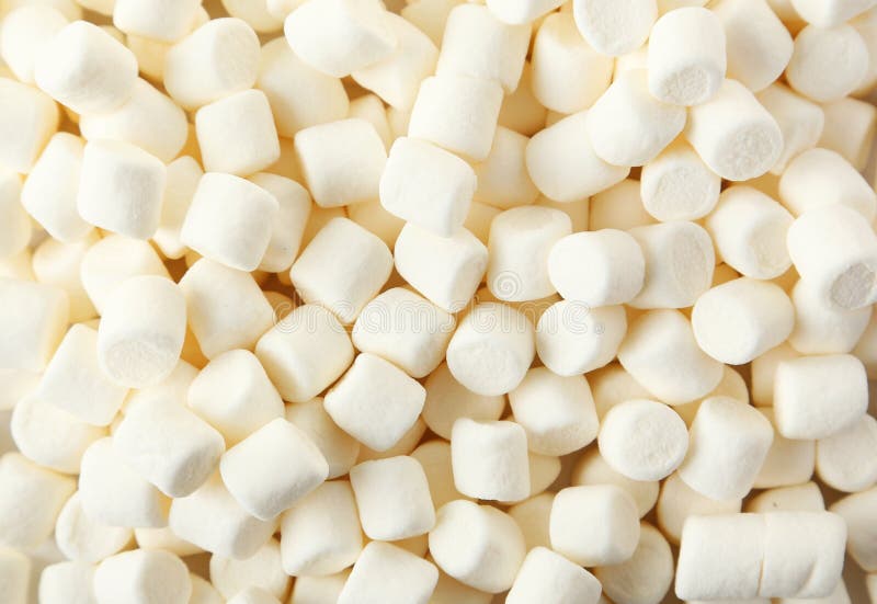 Marshmallows background, close up, white royalty free stock images
