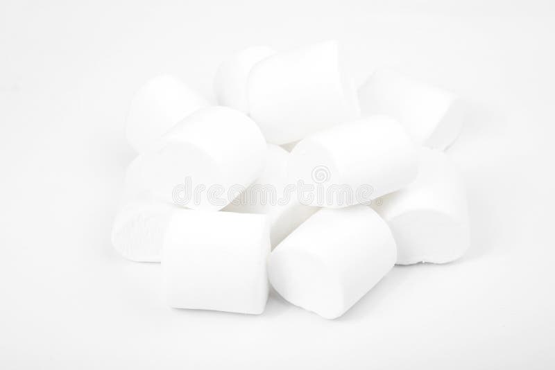 Marshmallows on White. Sweetness Stock Photo Image of balls, stainless 73682574