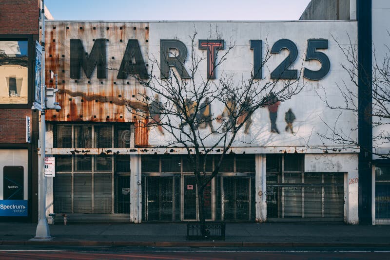 Mart 125 Sign in Harlem, Manhattan, New York Editorial Photo Image of
