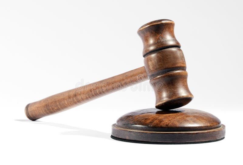 Marteau En Bois Comme Employé Par Un Juge Ou Un Commissaire-priseur