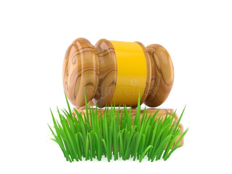 Martelo na grama ilustração stock