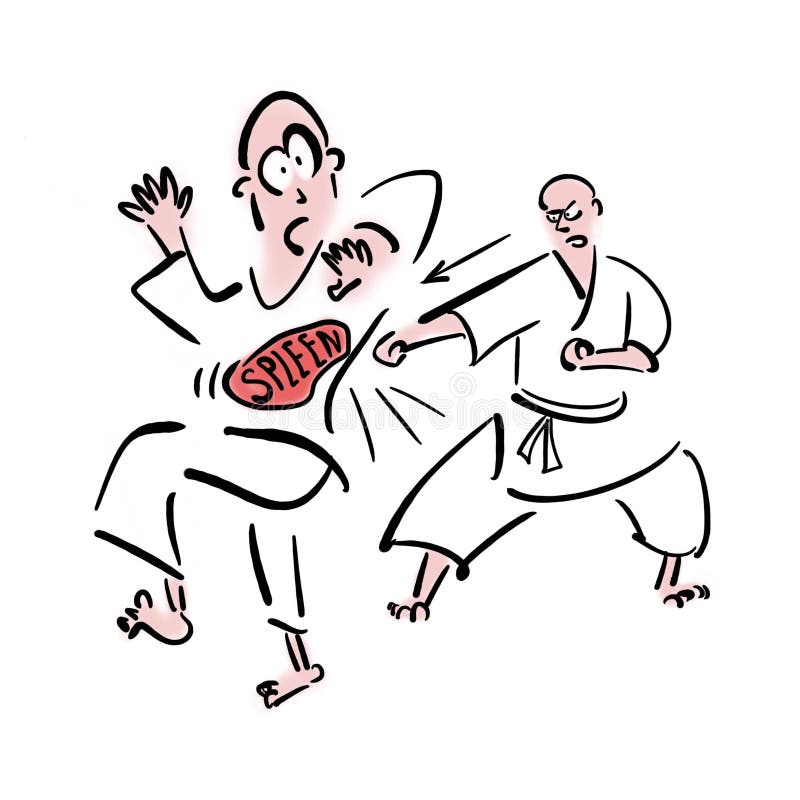 Martial arts injuries stock illustration. Illustration of athlete