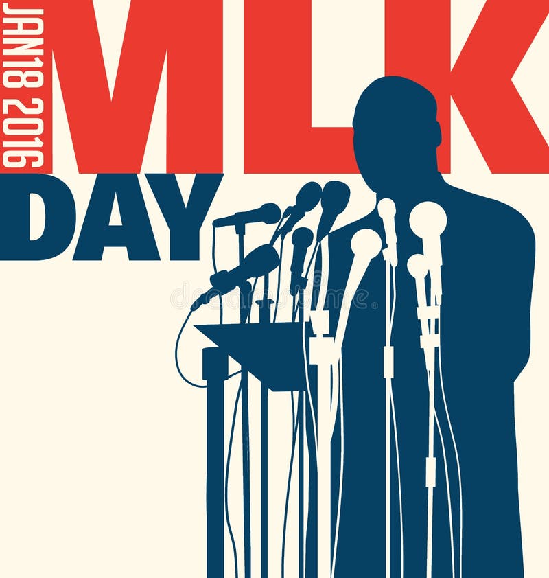 Martin Luther King Day, il 18 gennaio 2016 illustrazione di stock Martin Luther King Day, il 18 gennaio 2016 illustrazione di stock