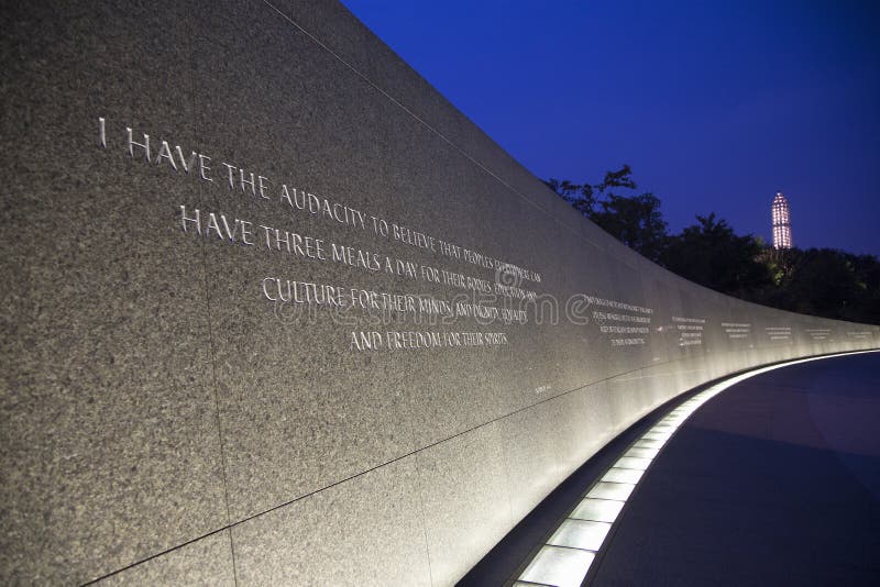 Pomnik Martina Luthera Kinga Jr. fotografia stock